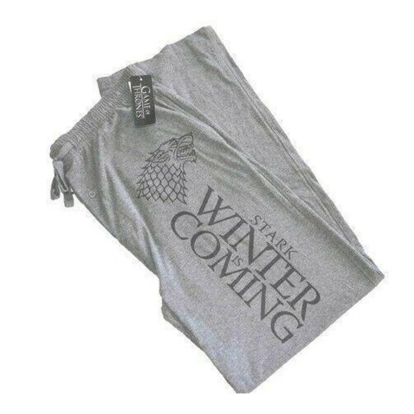 Game of Thrones Mens Pajama Lounge Pants Stark Win - Picture 1 of 1